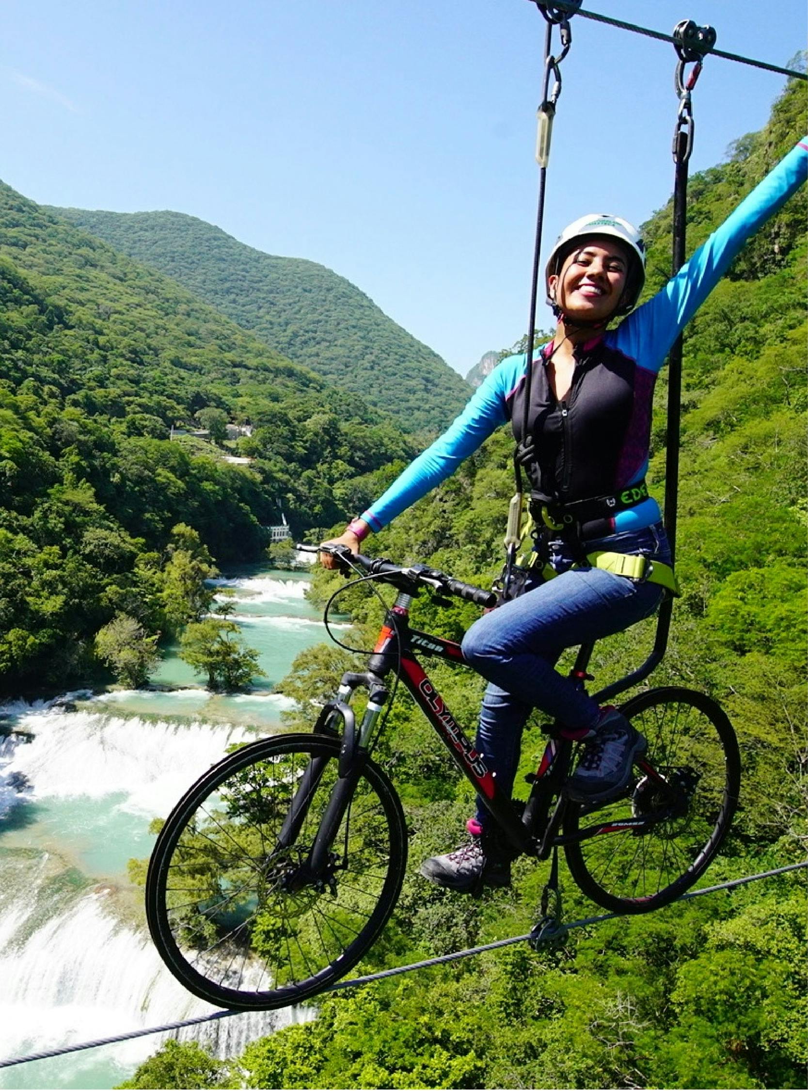 Zipline at  Micos Waterfall